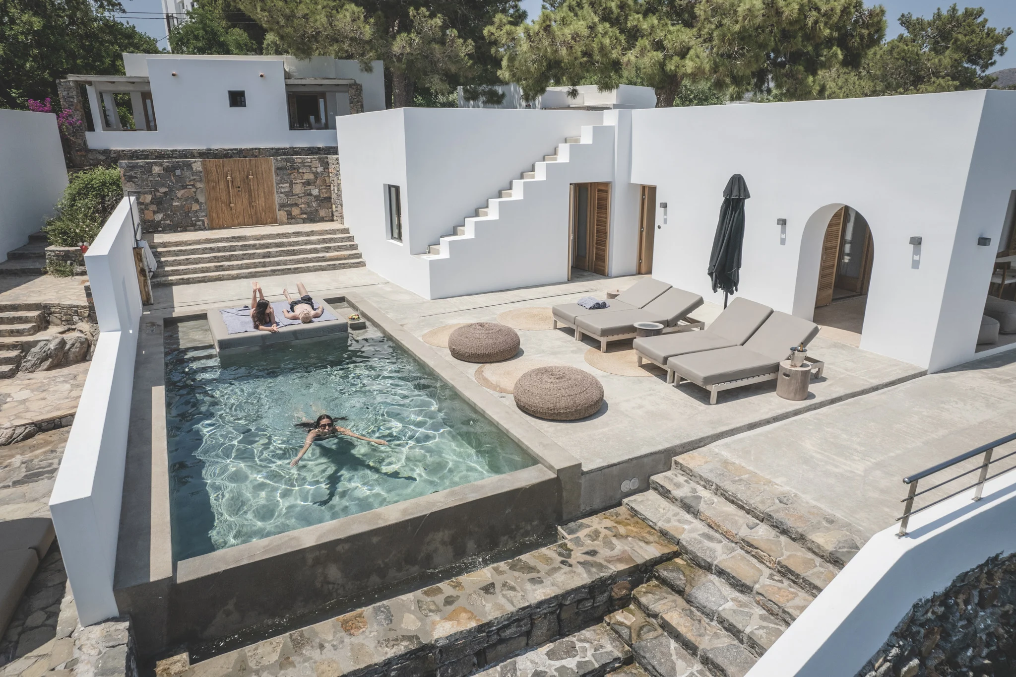 Pool and villa hospitality photography